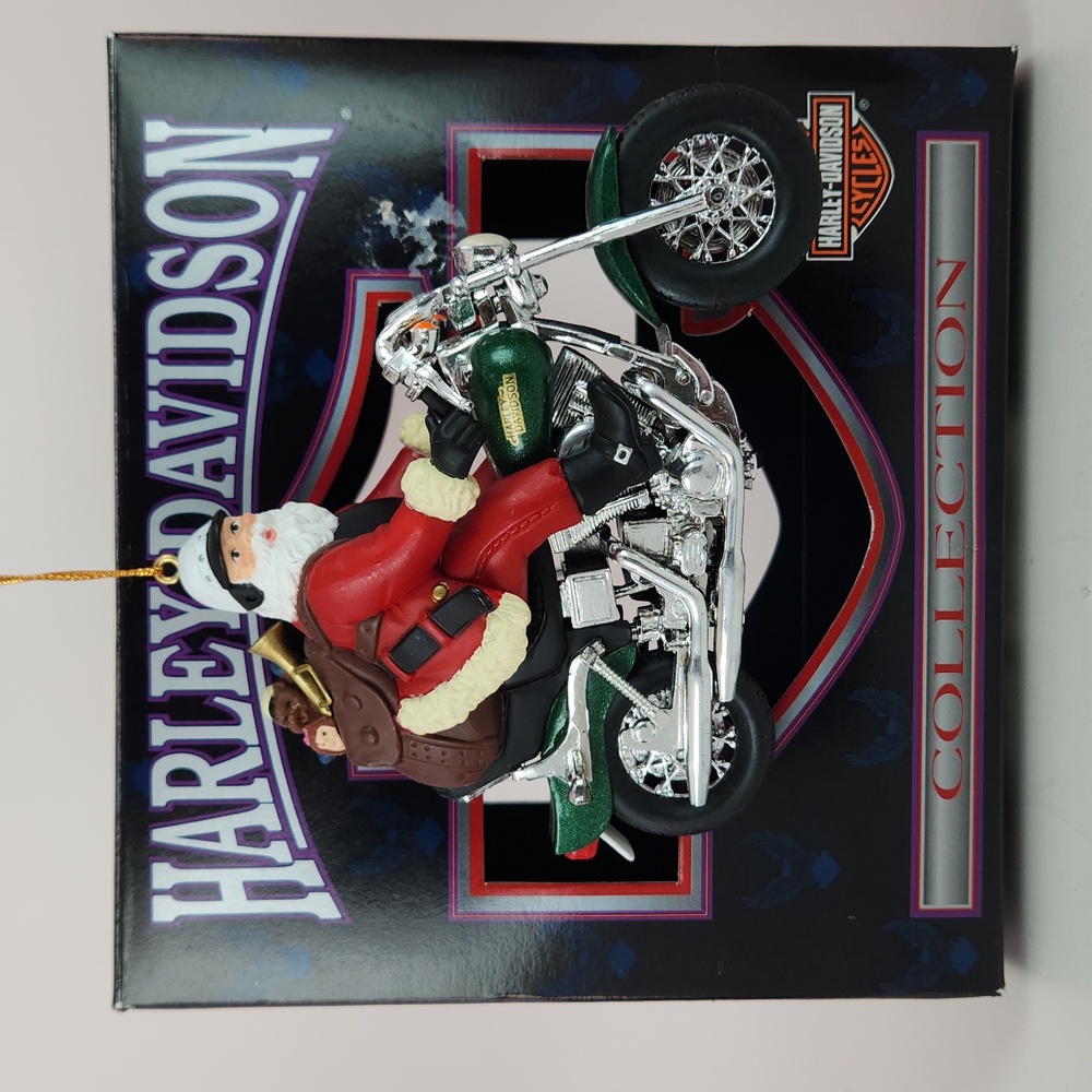 Harley-Davidson North Pole Motorcycle Club Santa Ornament, 1999